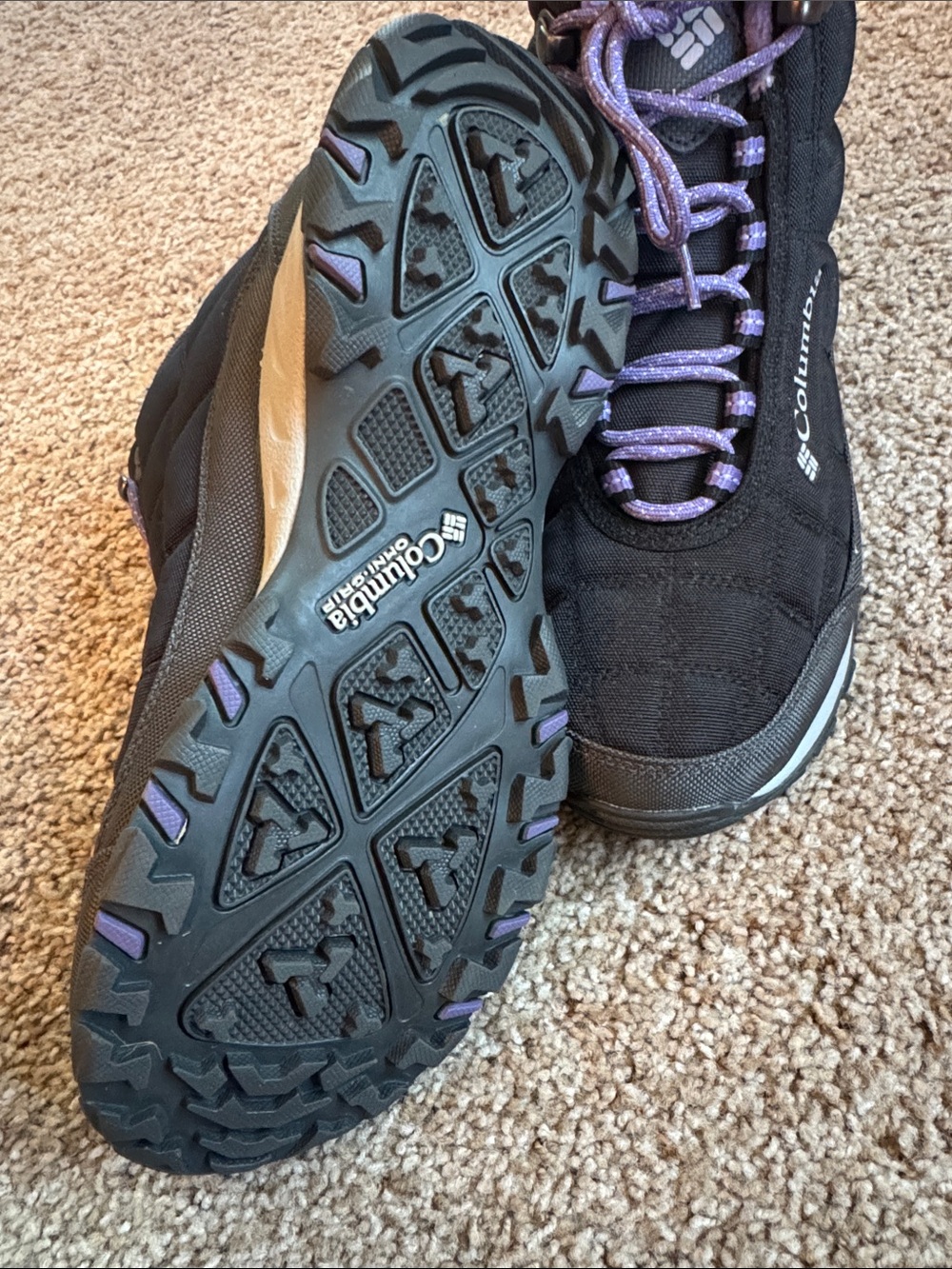 NEW Columbia Black and Purple Women's Firecamp Waterproof Winter Boots - Picture 4 of 4